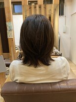 グランバイ アトリエドングリ(Grand × AtlierDonguri) お客様髪質改善データ1233(カーキブラウン)