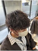 波巻きパーマ