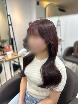 アイズ 横浜(IS) ピンクラベンダー/ブリーチなし/韓国風