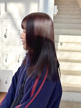 クリアーオブヘアー 一社店(clear OF HAIR) ボルドーブラウン