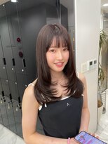 ラピス 渋谷本店(Lapis) ココアカラー/ブリーチなし/ミディアム/レイヤーカット