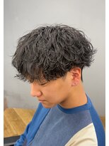 アレス バイ シカ 神戸三宮元町店(ALLES by Cica)&nbsp;王道波巻きパーマ刈り上げマッシュ