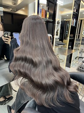 ラピス 渋谷本店(Lapis) グレージュカラー/ブリーチなし/ダブルカラー/髪質改善