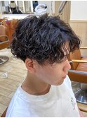 スペインカール/スパイキーショート/フェザーパーマ/新宿/メンズ