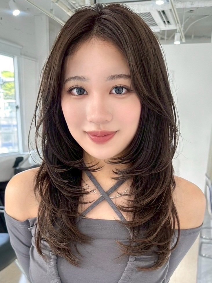 リゲル(rigel)&nbsp;ハイライトカラーミルクティーベージュレイヤーカット