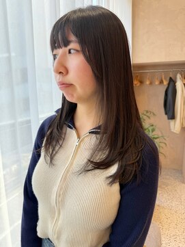 オン キャナルシティ博多前店(on) 【晴音】ミディアムレイヤー/ミディアム/20代