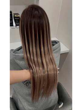 エクステ×ゴールドベージュ