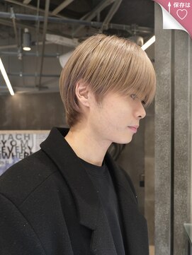 ピークアブー 原宿ハラカド(PEEK-A-BOO) ☆メンズカットマッシュ毛流れブリーチショート原宿