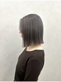 【qumu MARIKO】アッシュグレージュ×切りっぱなしボブ