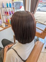 リアン 大森店(Rian) 重めボブスタイル×30代チョコブラウンカラー