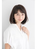 ラフ フロム ガーデン(Laf from GARDEN)&nbsp;加藤貴大30代40代人気大人に似合う小顔ひし形内巻きボブスタイル