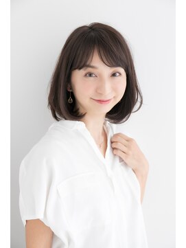 ラフ フロム ガーデン(Laf from GARDEN) 加藤貴大30代40代人気大人に似合う小顔ひし形内巻きボブスタイル