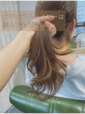 ポニーテルで可愛く＊ナチュラルレイヤー