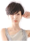 分け目なし前髪長めショート／大人ショート／表参道／30代40代