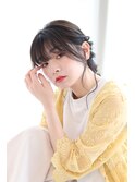 編み込み/ヘアアレンジ/こなれ感