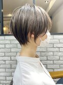 30代/40代・シルキーベージュデザインカラー斜めバング【中村】