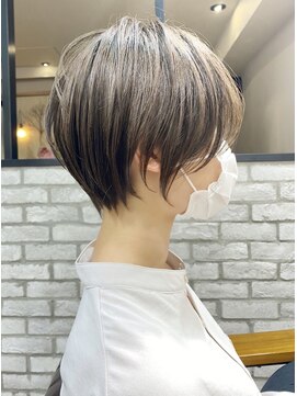 バンプ ギンザ(BUMP GINZA) 30代/40代・シルキーベージュデザインカラー斜めバング【中村】