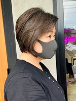 ナウアズ(now as.)&nbsp;色落ちも楽しめる白髪ぼかしハイライト×ショートボブ【シン】