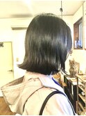 髪質改善　切りっぱなしボブ