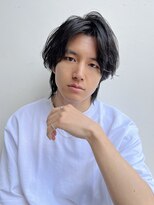 トルネード(TORNADO) メンズショートセンターパートレイヤーひし形丸顔面長K20240418