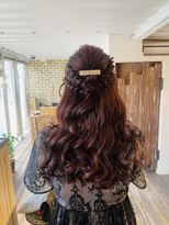 カリラ(CAOLILA) 結婚式お呼ばれセット。ハーフアップ！