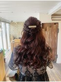 結婚式お呼ばれセット。ハーフアップ!