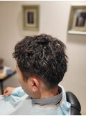 メンズショート×ツイストスパイラルパーマ
