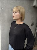 切りっぱなしボブ　ヘイリーボブ　タッセルボブ