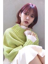 マルフェ 天王寺(marfe)&nbsp;【marfe】ピンクカラー＿ウルフボブ＿ショート