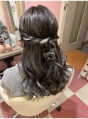 ハーフアップ