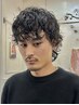 カット＋メンズパーマ＋濃密炭酸泉スパ(マイクロバブル)￥13500 #波巻きパーマ