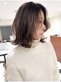 ハイライトバレイヤージュダブルカラーケアブリーチ30代40代