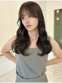 大人っぽシアーグレージュ/韓国レイヤーカット