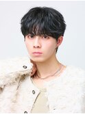 シースルーマッシュダウンパーマ韓国マッシュニュアンスパーマ