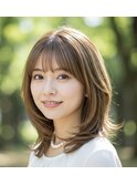 サンドベージュ×ローレイヤー