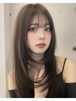 ハム 立川(hum)&nbsp;ココアベージュ/オリーブグレー/小顔/黒髪[立川/髪質改善]