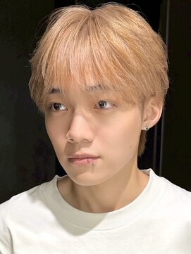 サンクマーケット 渋谷(cinq MARKET) 渋谷メンズカラーミルクティーベージュブラウンブリーチカラー◆