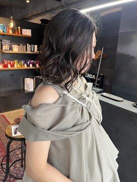 リンダイーロ(Linda Hiro) 【札幌円山】外ハネ/肩ボブ/くすみブラウン/トリートメント