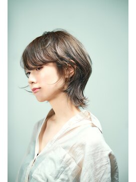 コノアラボ 守谷店(Conoah labo) ミルクティーブロンド/ダークブルー/ボブ/守谷
