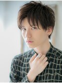 20代30代爽やか伸ばしかけダウンバング短髪メンズカットe新所沢