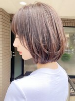 コール ネックス ザ サロン 表参道(COALL nex the salon) 【coall表参道】大人かわいいひし形 くびれボブ ピンクベージュ