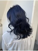 10代20代30代/派手髪色落ちも可愛いネイビーブルー！