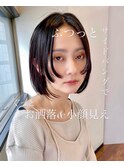 ぷつっとバングでお洒落見え/大人ボブ【アフロート吉祥寺 緒方】