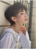 束感ショートのショートマッシュ