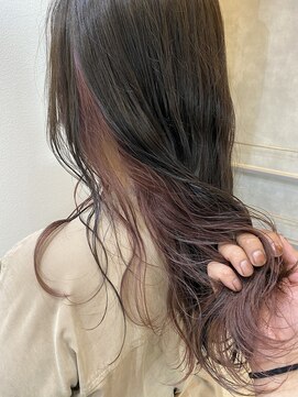 ヴィムヘアー(VIM hair) インナーカラー♪ピンクバイオレット♪