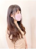 【パーマ】ロング酸性デジパーナチュラルスタイル