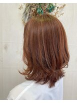 プランタン(Printemps)&nbsp;ナチュラルモードハイライト外ハネミディアムツヤカラー