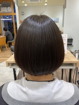 ザ ラブズ ラフズ ヘアー 本店(the loves laughs hair) 【LL式ストレート】×ボブ