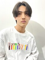 バイフィフス 原宿/表参道(by fifth)&nbsp;ナチュラルセンターパート/メンズハイライト/ワンカールパーマ