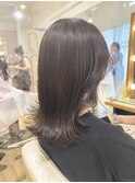チョコレートベージュ 艶カラー 透明感カラー 横浜